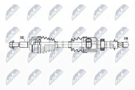 ПІВВІСЬ | RENAULT KANGOO/GRAND KANGOO/EXPRESS 13-, MERCEDES CITAN 13- /ПРАВ, ATM DC4/ NTY NPWRE203