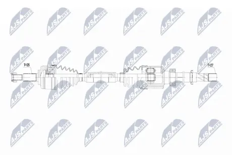 ПОЛУОСЬ NTY NPWRE215