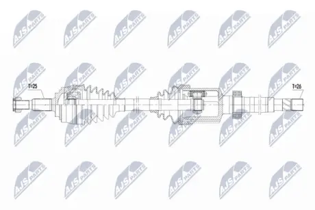 ПОЛУОСЬ NTY NPWRE219