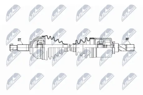 ПОЛУОСЬ NTY NPWRE220