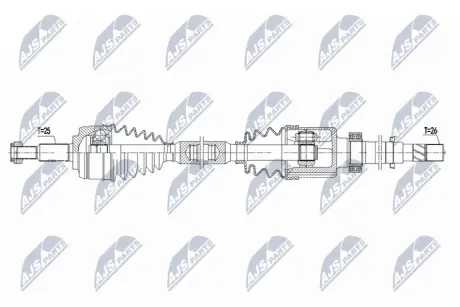 ПОЛУОСЬ NTY NPWRE225