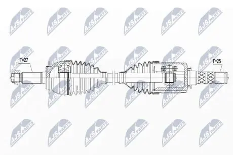 Полуось передняя на subaru forester awd 2.0 (субару форестер авд 2.0) 28321SG010 на SUBARU NTY NPWSB015