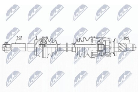 ПІВВІСЬ | SUBARU FORESTER AWD 13- /ЗАД,L=P,MTM,ATM/ NTY NPWSB033