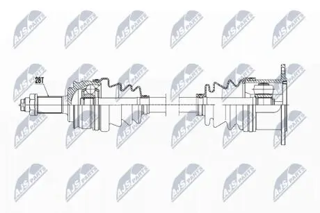 ПІВВІСЬ | SUZUKI GRAND VITARA 1.6,2.0,1.9DDIS 05- /ПРАВ,ПЕРЕД/ NTY NPWSU021