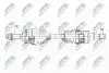 ПІВВІСЬ | SUZUKI SWIFT 1.5,1.5 4WD 05- /ПЕРЕД,ЛІВ,MTM/ NTY NPWSU033 (фото 1)