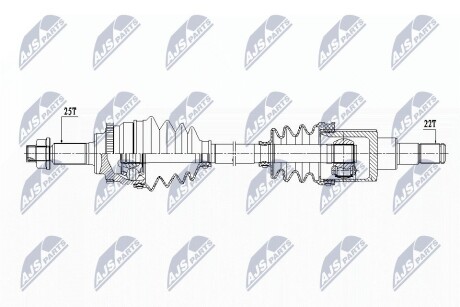 ПІВВІСЬ | SUZUKI SWIFT 1.5,1.5 4WD 05- /ПЕРЕД,ЛІВ,MTM/ NTY NPWSU033 (фото 1)