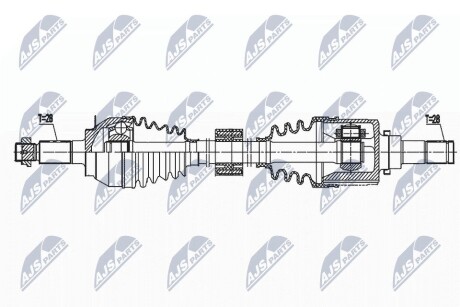 ПІВВІСЬ | SUZUKI SX4 S-CROSS 1.6DDIS 13-, VITARA 1.6DDIS 15- /ЛІВ/ NTY NPWSU040