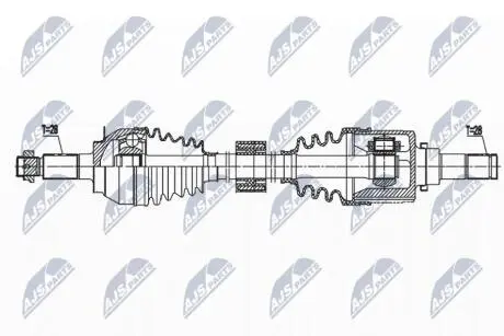 ПІВВІСЬ | SUZUKI SX4 S-CROSS 1.6DDIS 13-, VITARA 1.6DDIS 15- /ЛІВ/ NTY NPWSU040