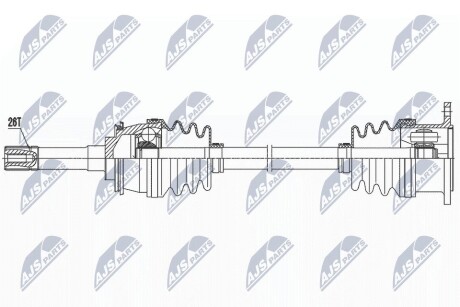 ПІВВІСЬ | SUZUKI GRAND VITARA I 4WD 98-03 /ПЕРЕД,ЛІВ,MTM,ATM/ NTY NPWSU056