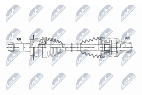 ПОЛУОСЬ NTY NPWSU081