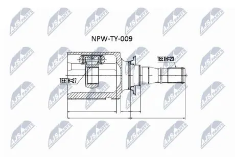 Внутренний шрус toyota raf 4 2.0 2.0d,4303042021 NTY NPWTY009