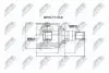 Внутренний шрус toyota rav4 00 corolla 4wd ae95,4340312050 NTY NPWTY018 (фото 1)