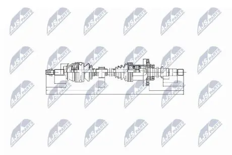 ПІВВІСЬ | TOYOTA AVENSIS T27 2.0D-4D 09- /ПРАВ/ NTY NPWTY063
