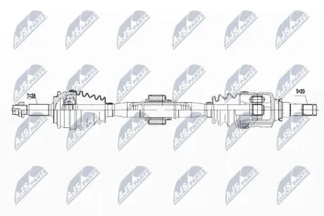 ПІВВІСЬ | TOYOTA AVENSIS T27 1.6 08-, 1.8 MTM/ATM 08- /ПРАВ/ NTY NPWTY085