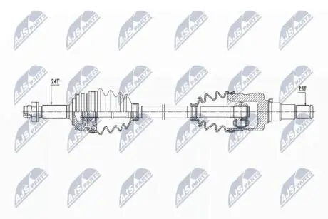 ПІВВІСЬ | TOYOTA AYGO 1.0 05-, PEUGEOT 1.0 107 05-, 108 1.0 14-, CITROEN C1 1.0 05-, C1 II 14- /ПРАВ/ NTY NPWTY094