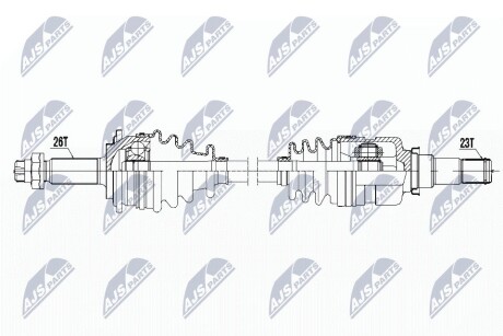 ПІВВІСЬ | TOYOTA YARIS 1.0,1.3 06-11 /ПРАВ,MTM/ NTY NPWTY113