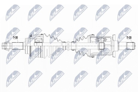 ПІВВІСЬ | TOYOTA HI-LUX 4WD 15- /ПЕРЕД,Л/П/ NTY NPWTY121