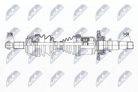 ПІВВІСЬ | TOYOTA VERSO 2.0D-4D 09- /ПРАВ/ NTY NPWTY149