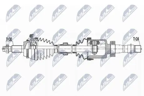 ПІВВІСЬ | LEXUS RX350 08-15 /ПЕРЕД,ПРАВ/ NTY NPWTY153