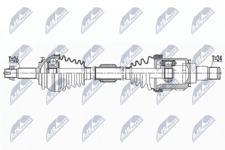 ПІВВІСЬ | TOYOTA AURIS 1.8HYBRID 11-18, PRIUS/PRIUS PLUS 1.8HYBRID 09-, LEXUS CT200H 10- /ЛІВ/ NTY NPWTY155