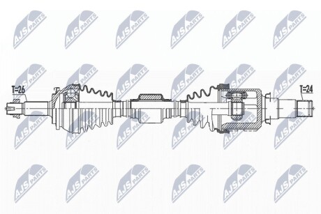 ПІВВІСЬ | TOYOTA AURIS 1.8HYBRID 11-18, PRIUS/PRIUS PLUS 1.8HYBRID 09-, LEXUS CT200H 10- /ПРАВ/ NTY NPWTY157