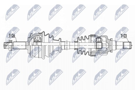 ПІВВІСЬ | TOYOTA YARIS 1.3 11- /ЛІВ/ NTY NPWTY163 (фото 1)