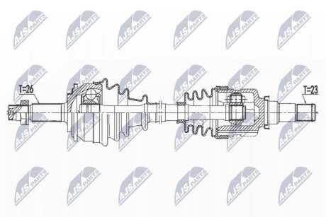 ПІВВІСЬ | TOYOTA YARIS 1.3 11- /ПРАВ/ NTY NPWTY165