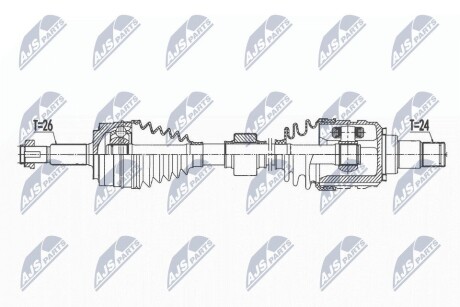 ПІВВІСЬ | TOYOTA CH-R 17- /ЛІВ/ NTY NPWTY167