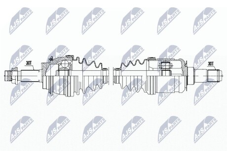 ПІВВІСЬ | TOYOTA LAND CRUISER J150 4.0,3.0D-4D 09-17, FJ CRUISER 4.0 06-10, 4RUNNER 4.0 09-, TACOMA 04-, LEXUS GX460 4.6 09-/ПЕРЕД,L=P/ NTY NPWTY177