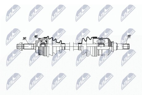 ПІВВІСЬ | TOYOTA YARIS 1.3 99-05 /ЛІВ/ NTY NPWTY178