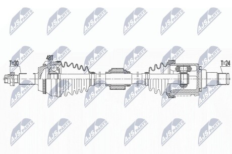 ПІВВІСЬ | TOYOTA HIGHLANDER GSU5# 3.5 AWD 16-19 /ПЕРЕД,ЛІВ,ATM/ NTY NPWTY180