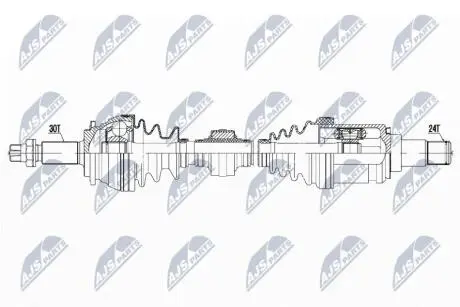 ПІВВІСЬ | TOYOTA RAV4 2.5HYBRID 10.2015-18 /ПЕРЕД,ЛІВ,ATM/ NTY NPWTY184