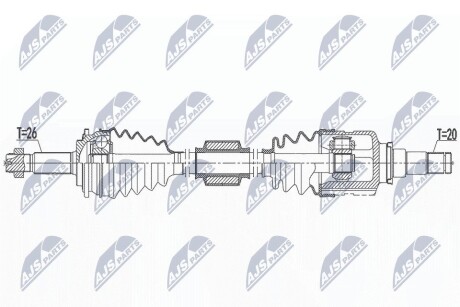 ПІВВІСЬ | TOYOTA YARIS 1.5HYBRID 12- /ПРАВ,ATM/ NTY NPWTY185 (фото 1)