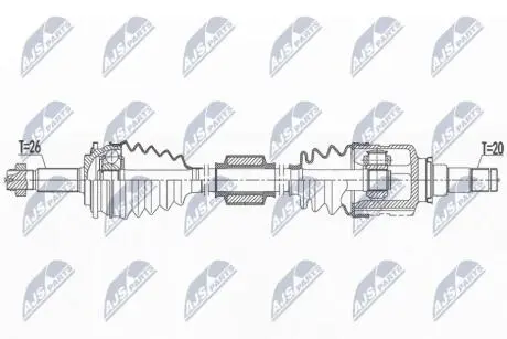ПІВВІСЬ | TOYOTA YARIS 1.5HYBRID 12- /ПРАВ,ATM/ NTY NPWTY185