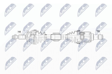 ПІВВІСЬ | TOYOTA RAV 4 2.2D-4D 2WD/4WD 06-12 /ПЕРЕД,ЛІВ,MTM/ NTY NPWTY187