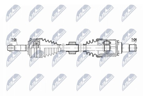 ПІВВІСЬ | TOYOTA AURIS 1.8HYBRID 12-18 /ЛІВ/ NTY NPWTY189 (фото 1)