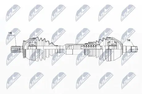 ПІВВІСЬ | VOLVO XC90 2.4D D5, 2.5T T5 2002-08.2006 /ЛІВ,ATM/ NTY NPWVV017
