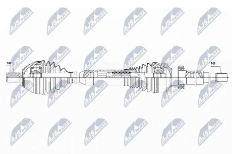 ПІВВІСЬ | VOLVO XC60 2.0T 2008-2013 /ПРАВ,ATM POWERSHIFT MPS6/ NTY NPWVV051