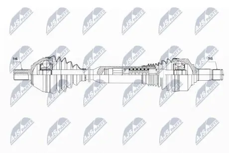 ПІВВІСЬ | VOLVO XC60 2.0T 2008-2013 /ЛІВ,ATM POWERSHIFT MPS6/ NTY NPWVV052
