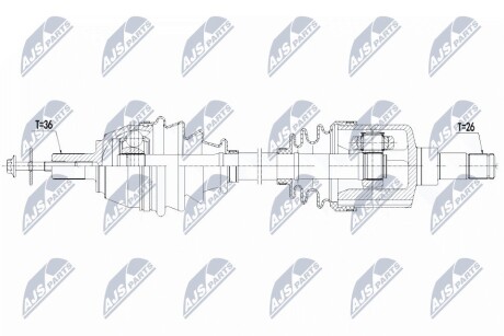 ПІВВІСЬ | VOLVO ENG.1.6D2 S40II 10-12, V50 10-12, C30 10-12 /ЛІВ,MTM 6/ NTY NPWVV123