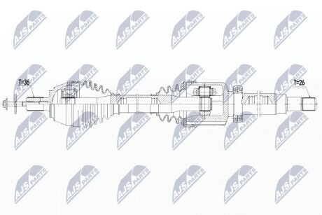 ПІВВІСЬ | VOLVO ENG.1.6D2 S40II 10-12, V50 10-12, C30 10-12 /ПРАВ,MTM 6/ NTY NPWVV125