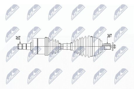 ПІВВІСЬ | VOLVO V40 T2/T3/T4/D2/D3 15- /ПЕРЕД,ЛІВ,ATM TF-71SC/ NTY NPWVV131