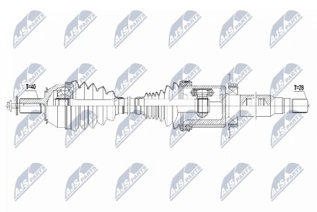 ПІВВІСЬ | VOLVO S60II D4/T6 13-, V60 D4 13-, V70 III D4 13- /ПРАВ,ATM TG-81SC/ NTY NPWVV137