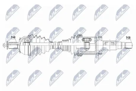 ПІВВІСЬ | VOLVO S60II D4/T6 13-, V60 D4 13-, V70 III D4 13- /ПРАВ,ATM TG-81SC/ NTY NPWVV137
