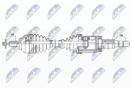 ПІВВІСЬ | VOLVO S40II/V50 2.4,T5,D5 04-, C30 2.4,T5,D5 06-, C70II 2.4,T5,D5 06- /ПРАВ,ATM/ NTY NPWVV138 (фото 1)