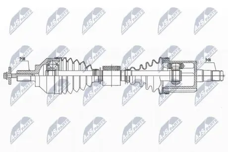 ПІВВІСЬ | VOLVO S40II/V50 2.4,T5,D5 04-, C30 2.4,T5,D5 06-, C70II 2.4,T5,D5 06- /ЛІВ,ATM/ NTY NPWVV139