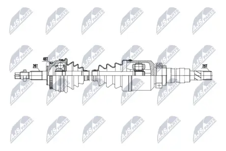 ПОЛУОСЬ NTY NPWVV150