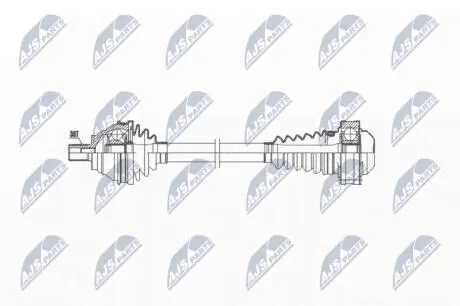 ПІВВІСЬ | VW GOLF V/VI 2.0, 1.9/2.0TDI 03-, PASSAT 2.0, 1.9TD, 2.0TDI, 3.2FSI 05-, CADDY 04-, TOURAN 03-, JETTA 05-, CC 11-, SKODA OCTAVIA 1.8TFSI,1.9/2.0TDI 04, SUPERB 1.8TFSI, 2.0TDI 08-, NTY NPWVW032