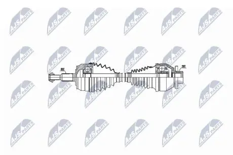 ПІВВІСЬ | VW T5 10-06.13 /ЛІВ/ NTY NPWVW046