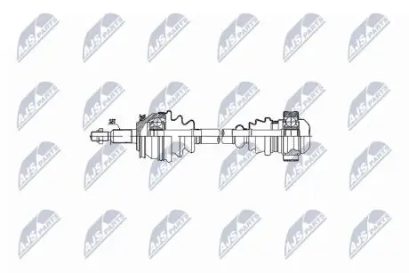 Полуось левая фольксваген vw t5 NTY NPWVW048